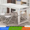 Portable Foldable Aluminum Camping Table and Chairs for Outdoor, Night Market, and Picnic Use