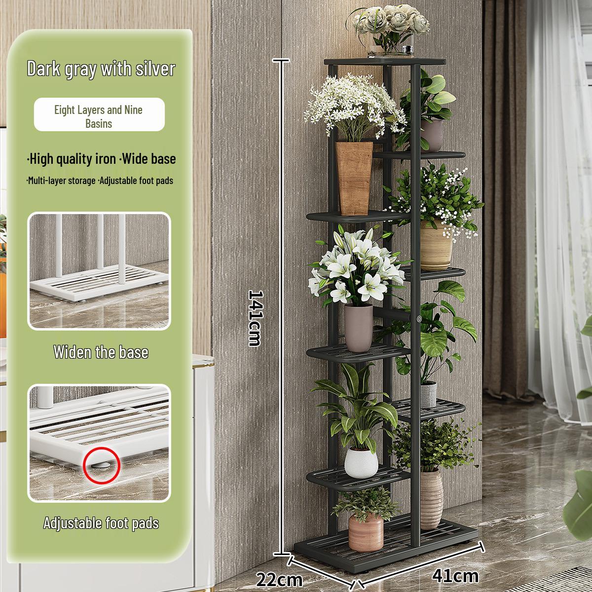 

Скандинавская комнатная железная подставка для цветов - Многоярусная подставка для растений для украшения дома и балкона