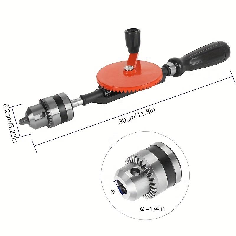 1pc 3/8 Woodworking Hand Drill, Multifunctional Drill, Woodworking Home Hand Drill, Manual Woodworking Hole Puncher