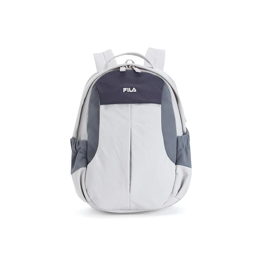 FILA Explorer Fashion Lightweight Simple Versatile Durable Fabric Backpack Unisex backpack Light-Gray A13U547132FLY Cold Spring Light Gray