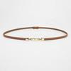 Versatile Womens Thin Belt Pearl Buckle Dresses Shirts Fashion Waist Strap