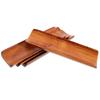 4 pièces Porte-serviettes en bois Plateau de service rectangulaire polyvalent pour serviettes à sushi Plat Vaisselle élégante pour table de cuisine