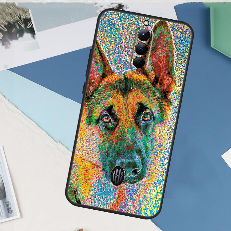 

German Shepherd Dog For Nubia Red Magic 10 Pro Plus 6 7 Pro 6S 7S 5G 6R RedMagic 9 8 8S 9S Pro Plus Phone Case Red Magic 7S Pro