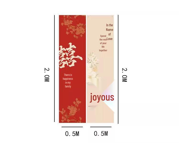 Wedding Decor Set: Morning Robes & Backdrop Cloth for Bride & Groom