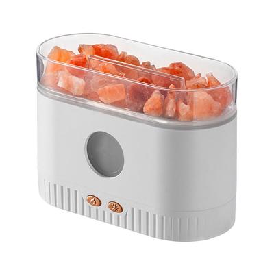 Diffuseur d'arômes Cristal de Sel 200ml USB à Brancher Lampe de Sel Automatique Diffuseur d'Huiles Essentielles pour Chambre Bureau