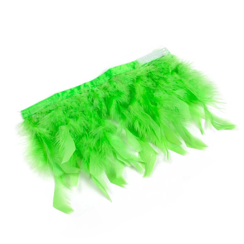 Removable Sticky Ostrich Feather Wristband Decoration Clothing Cuff Hat Handmade DIY Accessories Holiday Party Decoration