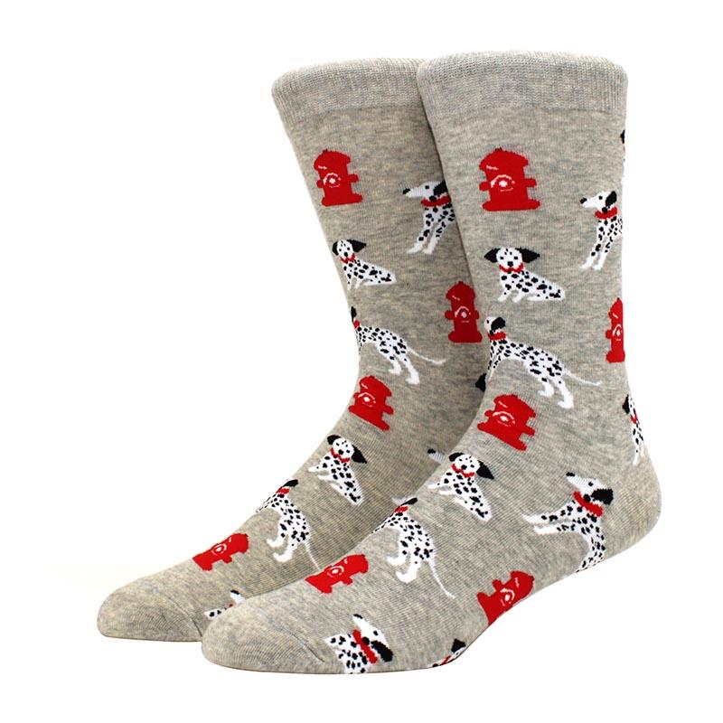 Herren Hip Hop Harajuku Socken Skateboard Karomuster Tiere, Astronauten, Donuts Lustige Mid-Cut Socken