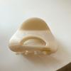 Solid Color Frosted Small Hair Claw for Women Double Row Teeth Ponytail Clip Simple Hair Claw Thin Hair No Slip Ponytail Holder