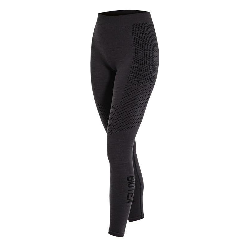 Biotex CALORE LEGGINGS Gray - Seamless Sports Underwear Compression Tights with Merino Wool