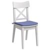 Seat Cushions 4 pcs. Fabric Denim Blue 40 x 40 x 3 cm
