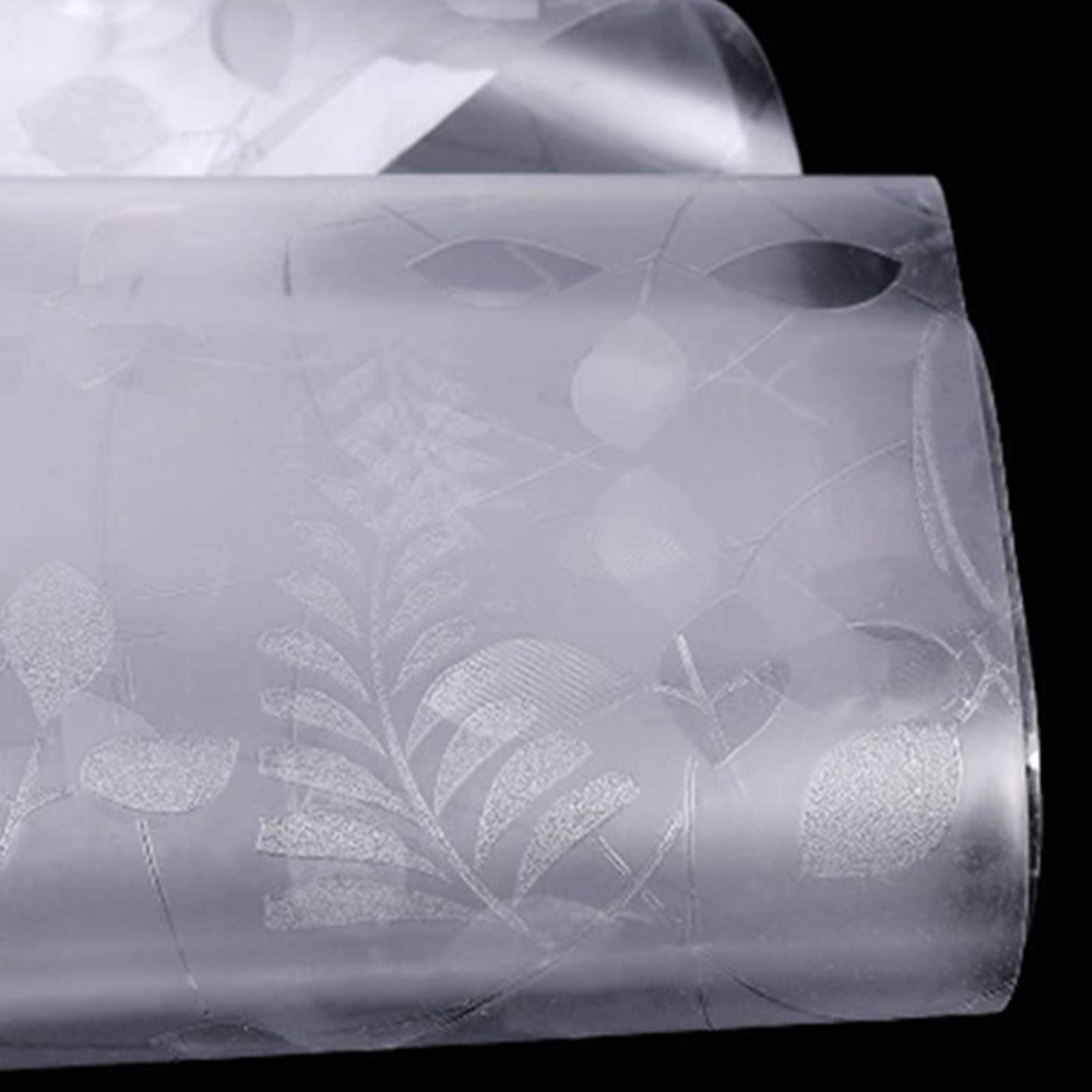 

3D Не клейкая оконная пленка Декоративная Конфиденциальность Статическое прилипание Оконные наклейки Пленка для стекла белый