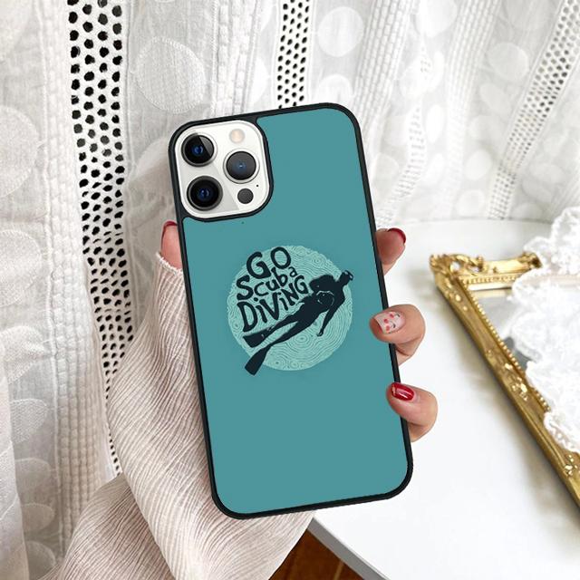 Scuba Diver Underwater Diving Phone Case For Samsung Galaxy S10 S22 S23 S24 Note 10 20 Lite S20 Plus S21 Ultra Back Cover