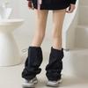 Scaldamuscoli Harajuku da Donna con Coulisse Regolabile Calze Lunghe Svasate Punk Copripiede Lento Baggy Streetwear
