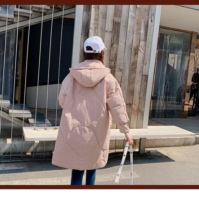 Vinter Loose Fit Thick Bread Coat Kvinnlig student bomullsvadderad jacka