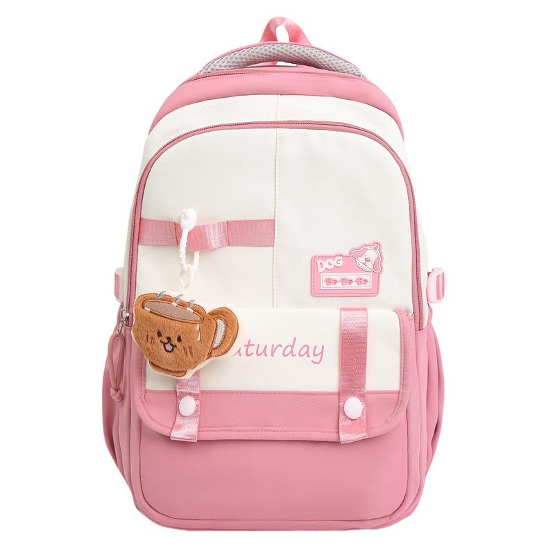 

Backpack Travel New Korean Style Fashionable Large Capacity Junior High School and High School Students School Bag Leisure Travel School Bag Without pendant