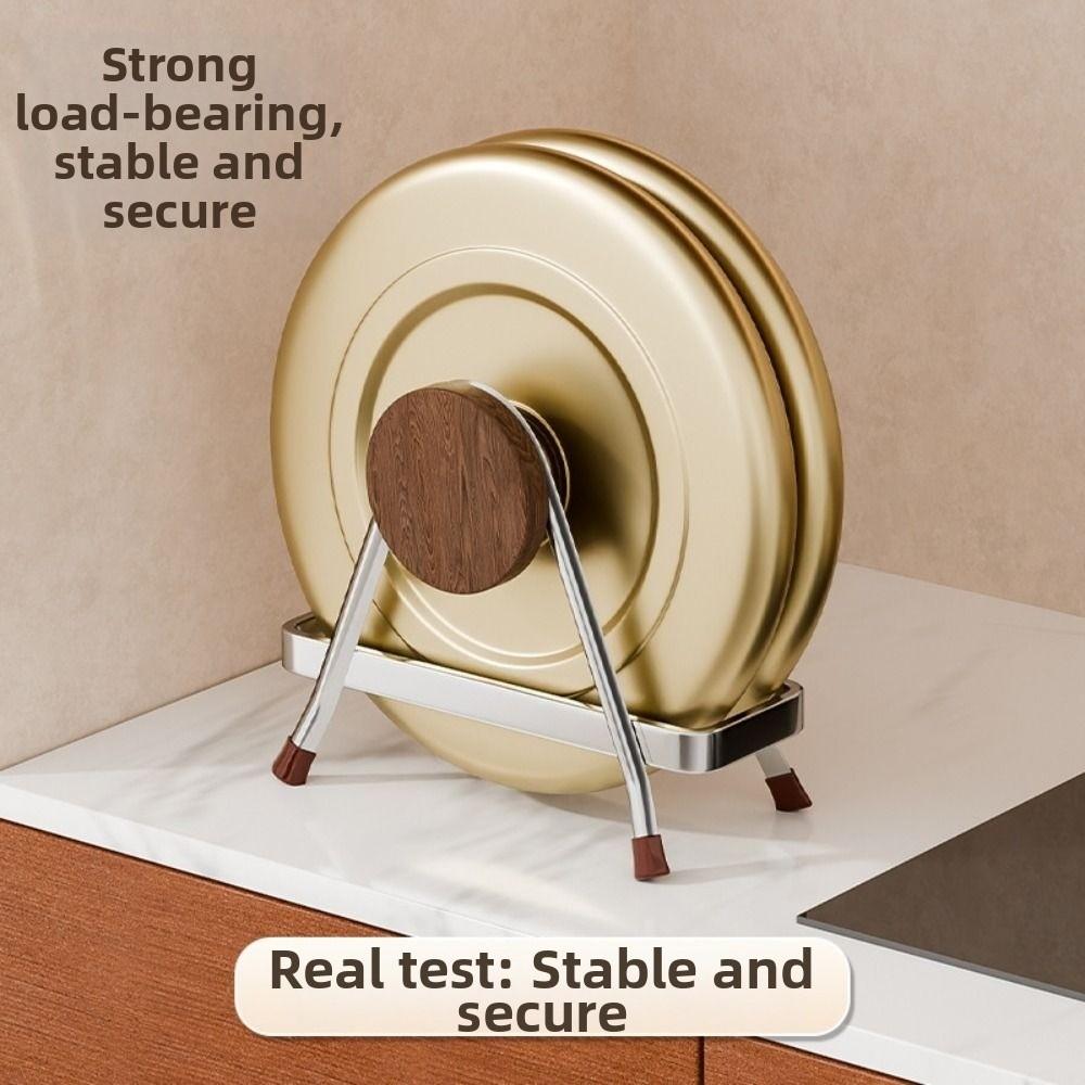 Durable Stainless Steel Cutting Board Holder Thickening Space Saving Chopping Board Organizer Rustproof Kitchen Storage Rack
