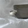Retro S plain ring, non-fading light luxury index finger ring, open ring.