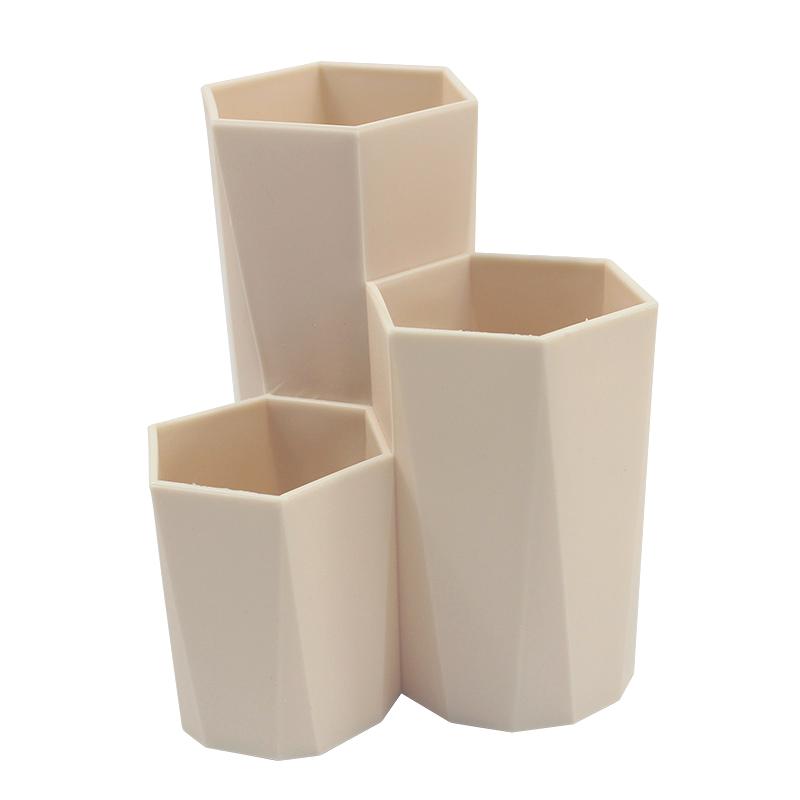 3 gitter Make-Up Pinsel Lagerung Box Desktop Organizer Dressing Tisch Bad Lagerung Augenbrauen Bleistift Make-Up Organizer Halter