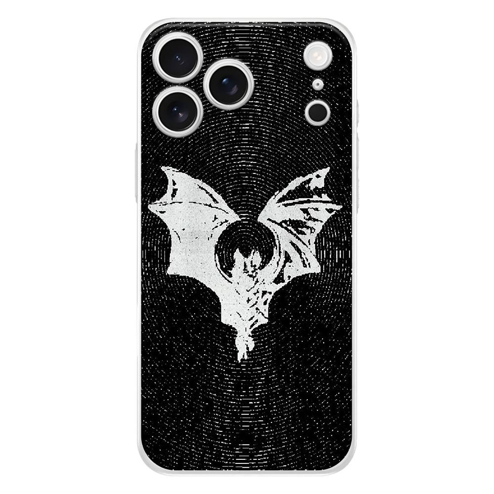 Weiche Handyhülle für iPhone 17 Air 16E 16 11 15 14 Pro MAX 12 13 7 8 Plus SE Osterhülle Schutz Goth Vampir Fledermaus Tier
