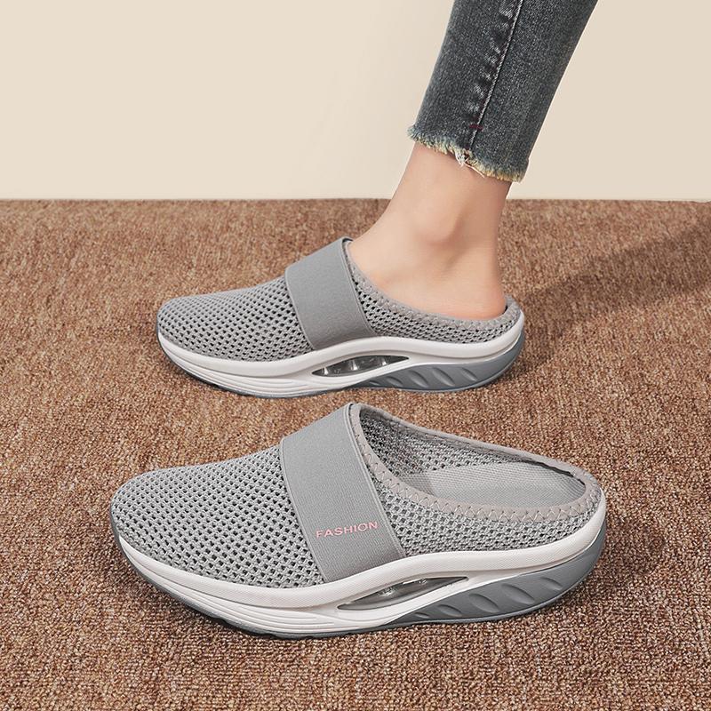 Summer Women Platform Slippers Casual Slip on Plus Size Black Pink Grey Elevator Sandals Shoes for Girls