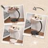 Modern Minimalist Bedside/Side Table: Round Design for Bedroom or Living Room