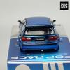 POPRACE 1:64 Rocket Rabbit Civic EG6 Chrome Blue alloy car model 206