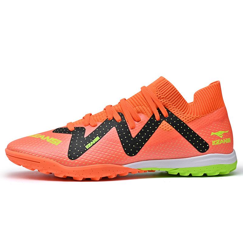 New Sports High-top Spikes Breathable Football Shoes Lightweight Adult Game Training Shoes Men and Women