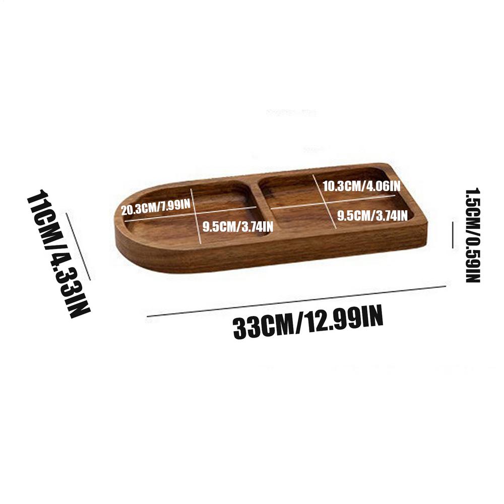 Wooden Serving Trays Divided Organize Platter Wood Serving Trays With Sections For Home Kitchen Cooking Candy Bread Milk Burrito хаки