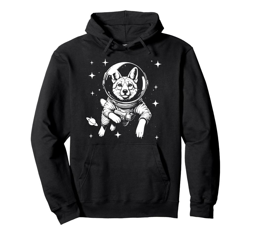 Jackal Dad Mom Space - Astronaut Jackal Hoodie