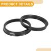 Partuto Set of 4 73.1mm to 65.1mm Universal Hub Centric Rings - Plastic 3m