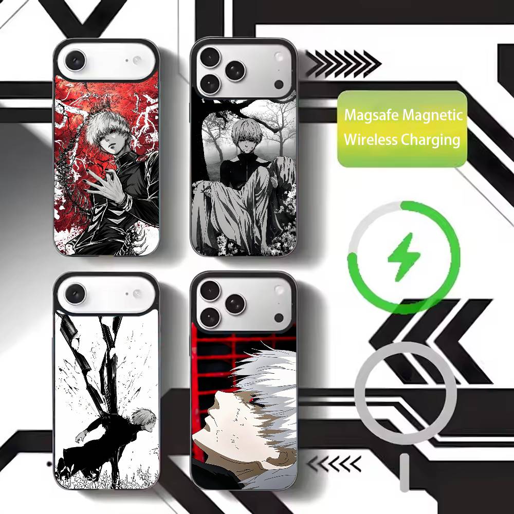Tokyo Ghoul Phone Case For iPhone17,16,15,14,13,12,11 Plus,Pro Max Magnetic For Magsafe Wireless Charging