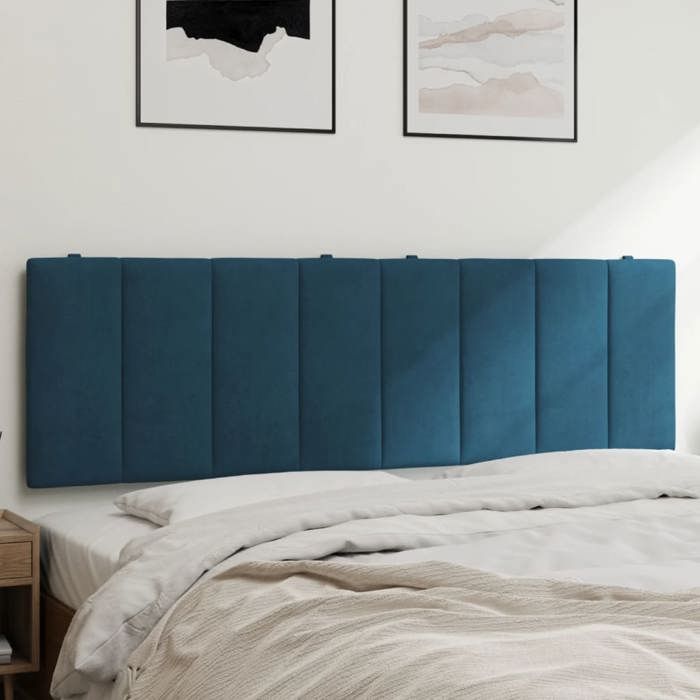 VidaXL Coussin de Tête de Lit, Oreiller de Tête de Lit avec Bandes Auto-agrippantes, Coussin Rembourré Chambre à Coucher, 374679