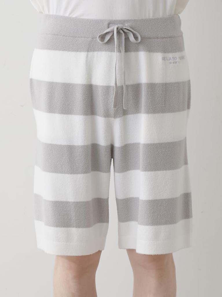 Gelato Pique HOMME Smoothie Lite2 Striped Shorts PMNP252902GRYM