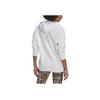 adidas Originals Trefoil Series Solid Color Hooded Pullover Long Sleeve Sweatshirt Classic Logo Print Casual Daily Tops Women White H20456