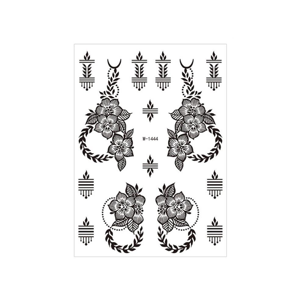 Fake Henna Tattoo Stickers India Mehndi Flower Body Art Sticker  Women/Lady/Girl