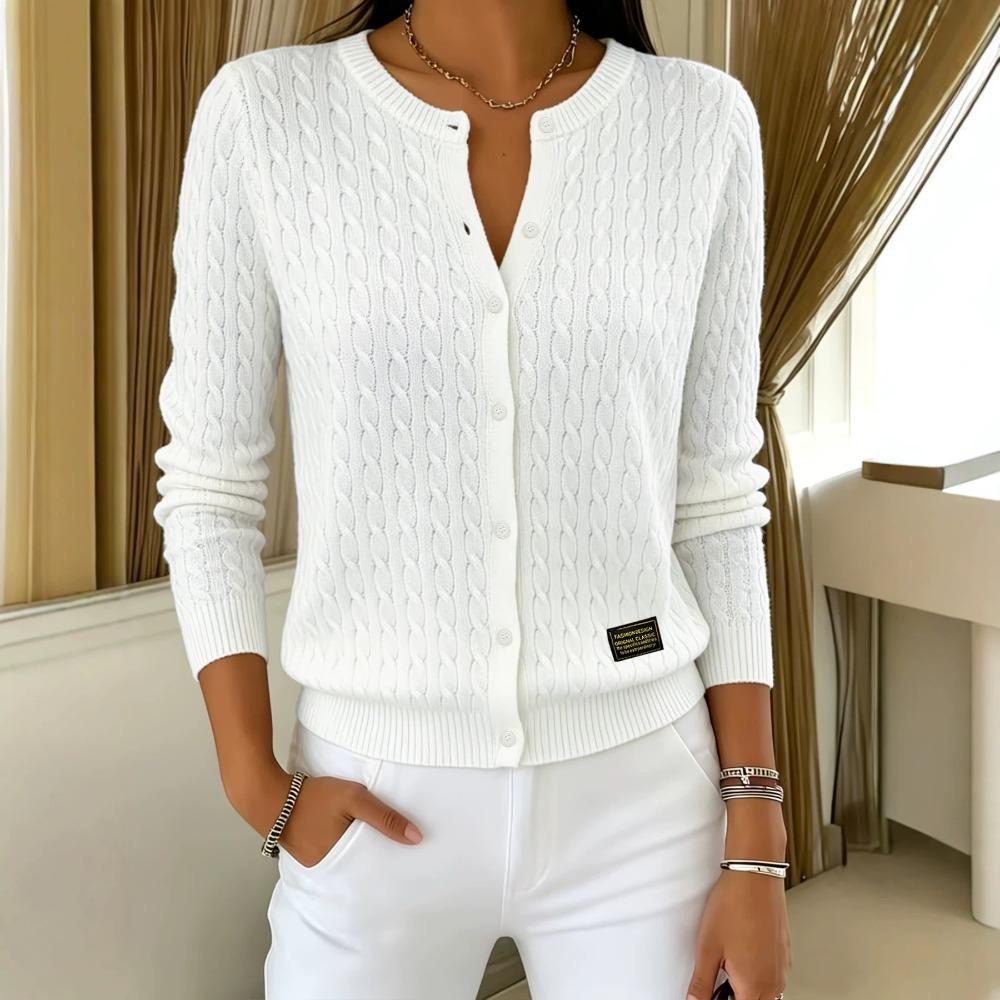 **Cardigan da Donna a Maglia con Bottoni, Color Block, Design con Bavero, Giovanile, Versatile, Manica Lunga, Comodo, Stile Casual, Maglione**