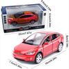 1:32 Scale Model X Alloy Diecast Toy Car, Pull Back Vehicle Door Opening with Sound and Light for Kids Adults Gift Collection