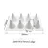 8 Christmas Tree Silicone Mold Icing Biscuit Aroma Candle Mold Stripe Tree Chocolate Mold