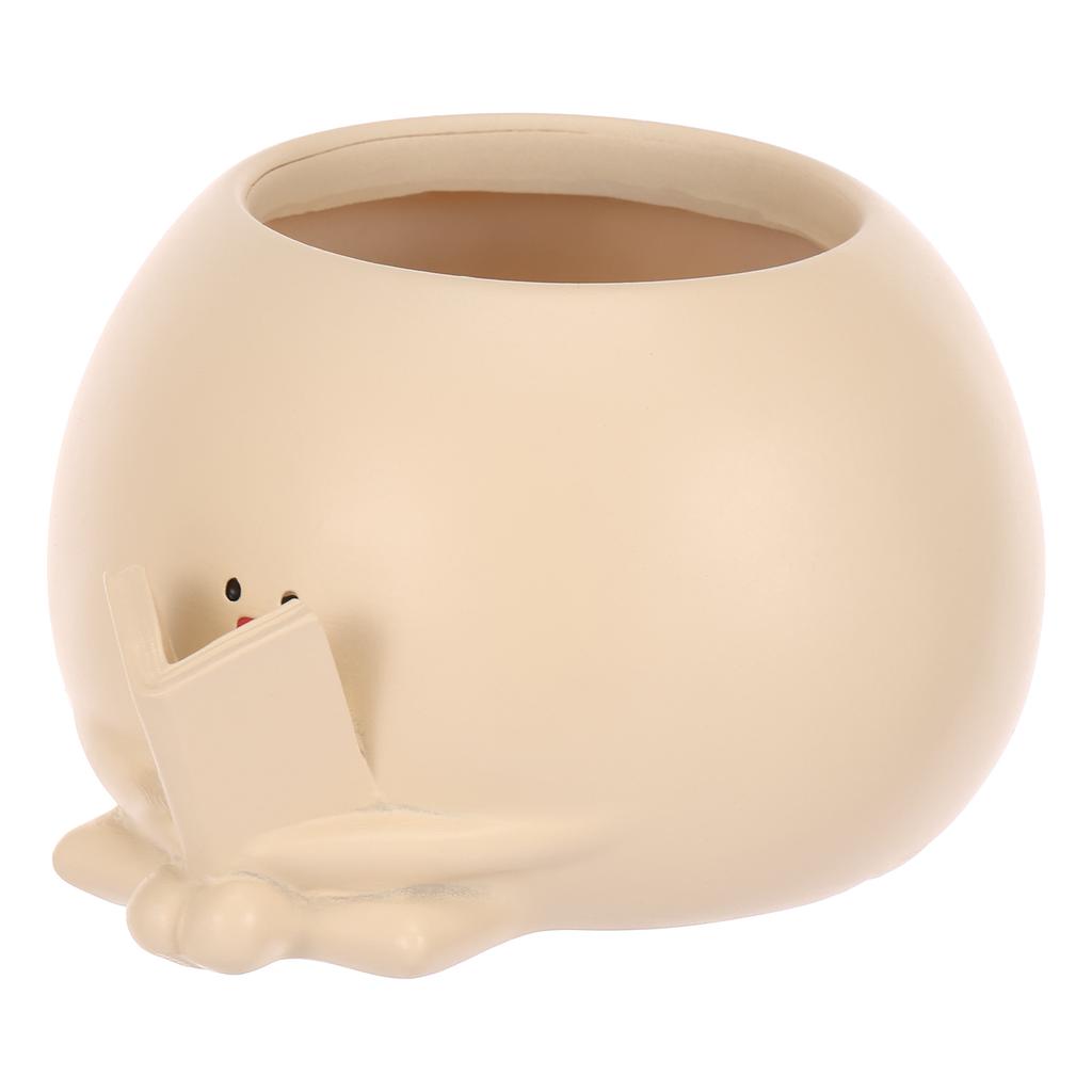 New Chair Smile Face Planter Resin Face Flower Pot with Drainage Hole Creative Succulent Flower Pot Home Garden Flower Container