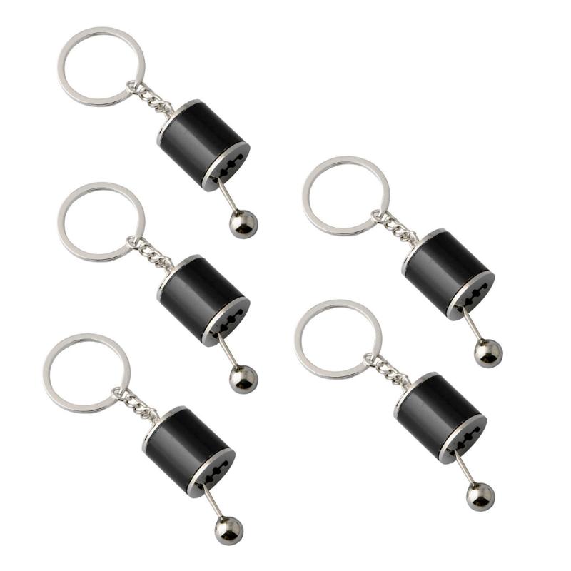 Stylish Alloy Shifts Keychain For Car Enthusiasts Universal Gear Keyring Accessory Lightweight Travel Essential