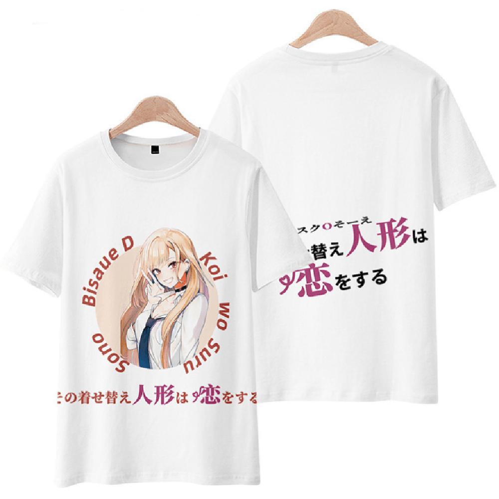 Anime Manga My Dress Up Darling Trička 3D tisk Muži Žena Tričko pro volný čas Streetwear Nadměrná velikost Harajuku Dětské topy Trička Oblečení