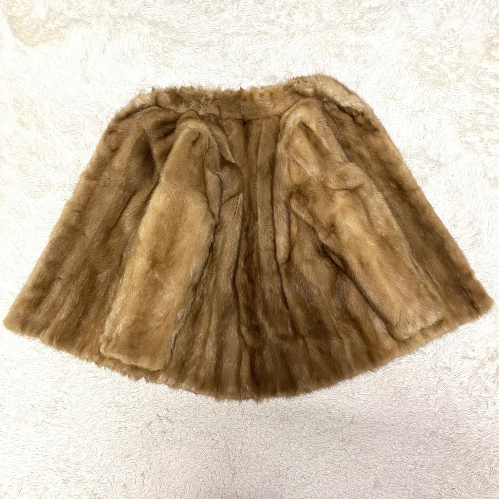 Total Length 74cm SAGA MINK Silver Saga Pastel Mink Real Fur Coat Jacket Long Brown Women's Size 13 Voluminous