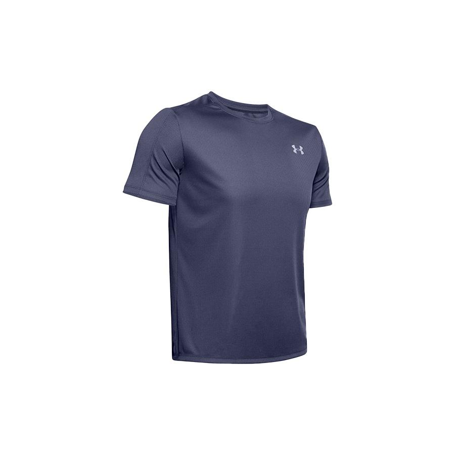 Men s Under Armour Speed Stride Running Sports Short Sleeve Blue 1326564-497 L