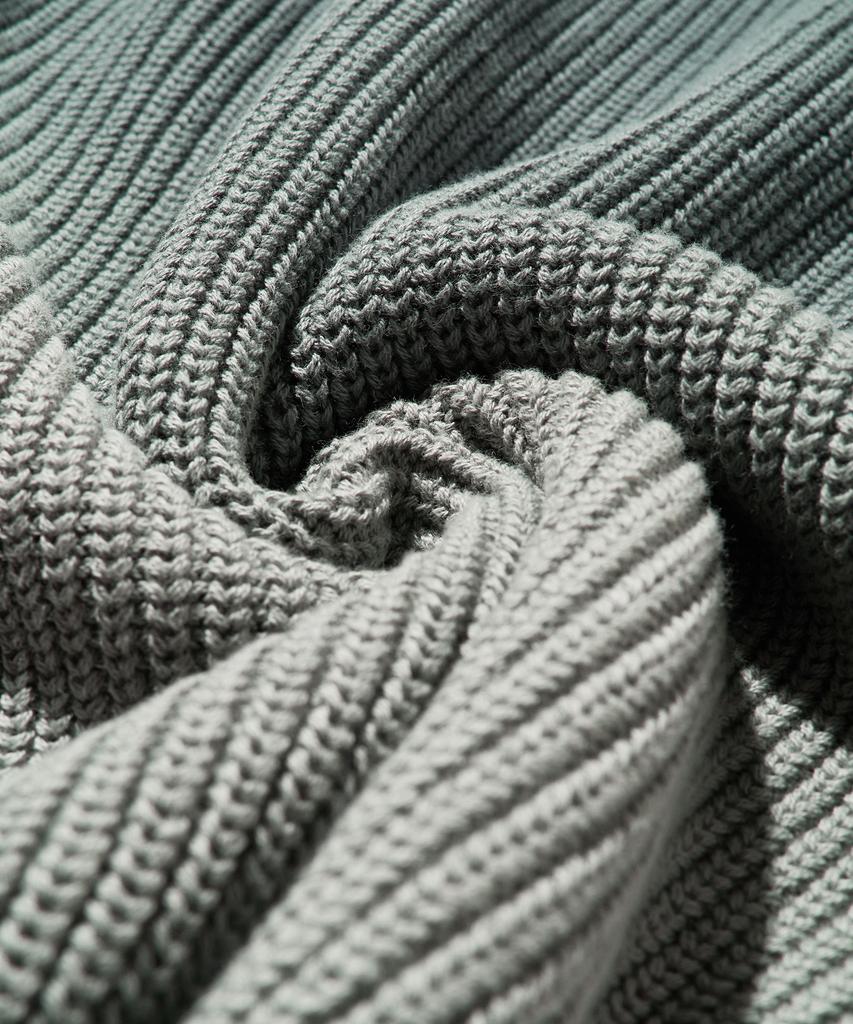 BROWNBREATH Tag Pigment Knit - Gray