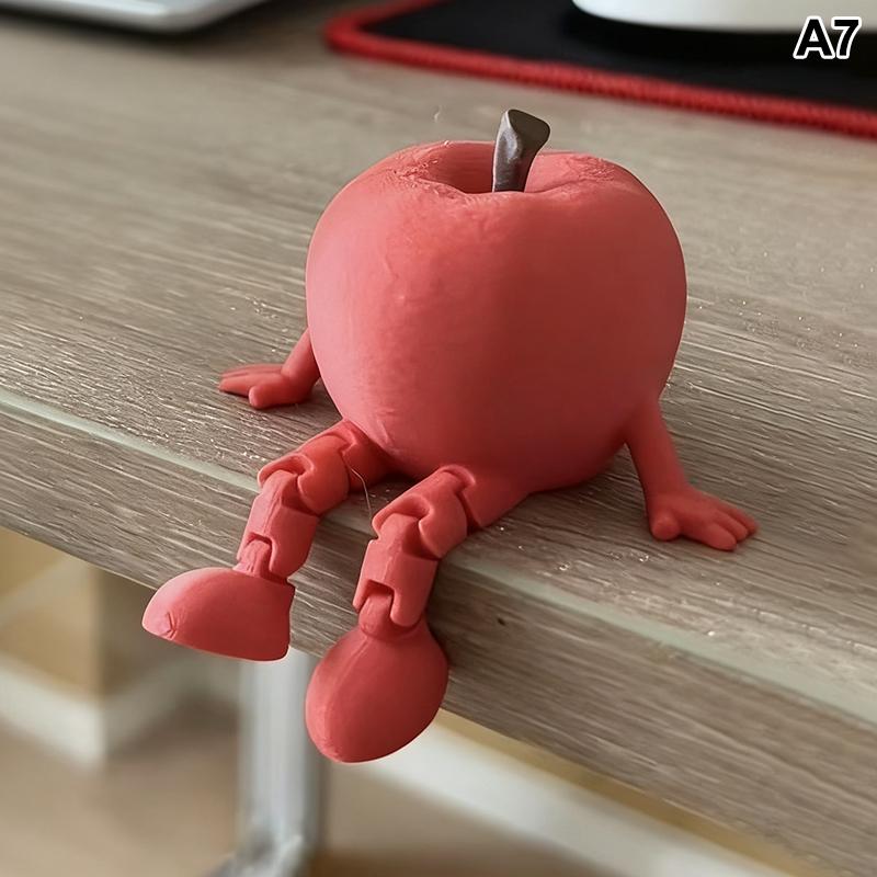 3D Printed Fruit And Vegetable Figurines With Movable Joints Lemon Banana Design Ornaments Desk Decorations Home Decor&