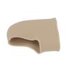 1 Pair Heel Cup Skin Color Elastic Shock Absorbing Plush Cloth Silicone Heel Protector