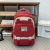 Student Schoolbag Women's Large Capacity Backpack Color Block Men's Backpack