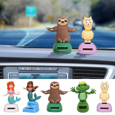 Car Ornament Houpačka Panenka Příslušenství interiéru auta Solární hračka Třásící hlava Tančící panenka Lenost Palubní deska Dekorace Dotykové auto