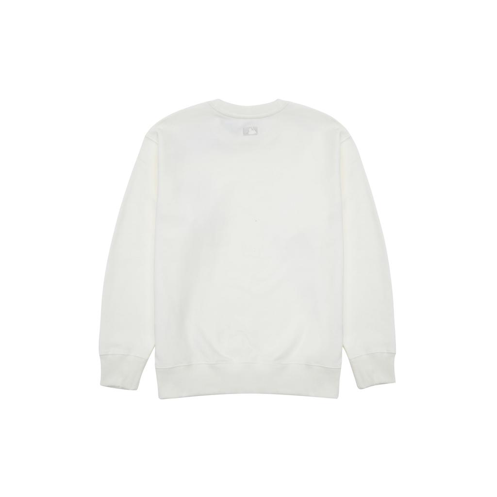 MLB SS23 New York Yankees Letter Logo Printed Crew Neck Pullover Sweatshirt Unisex Sweatshirt Cream 3AMTH0131-50CRS