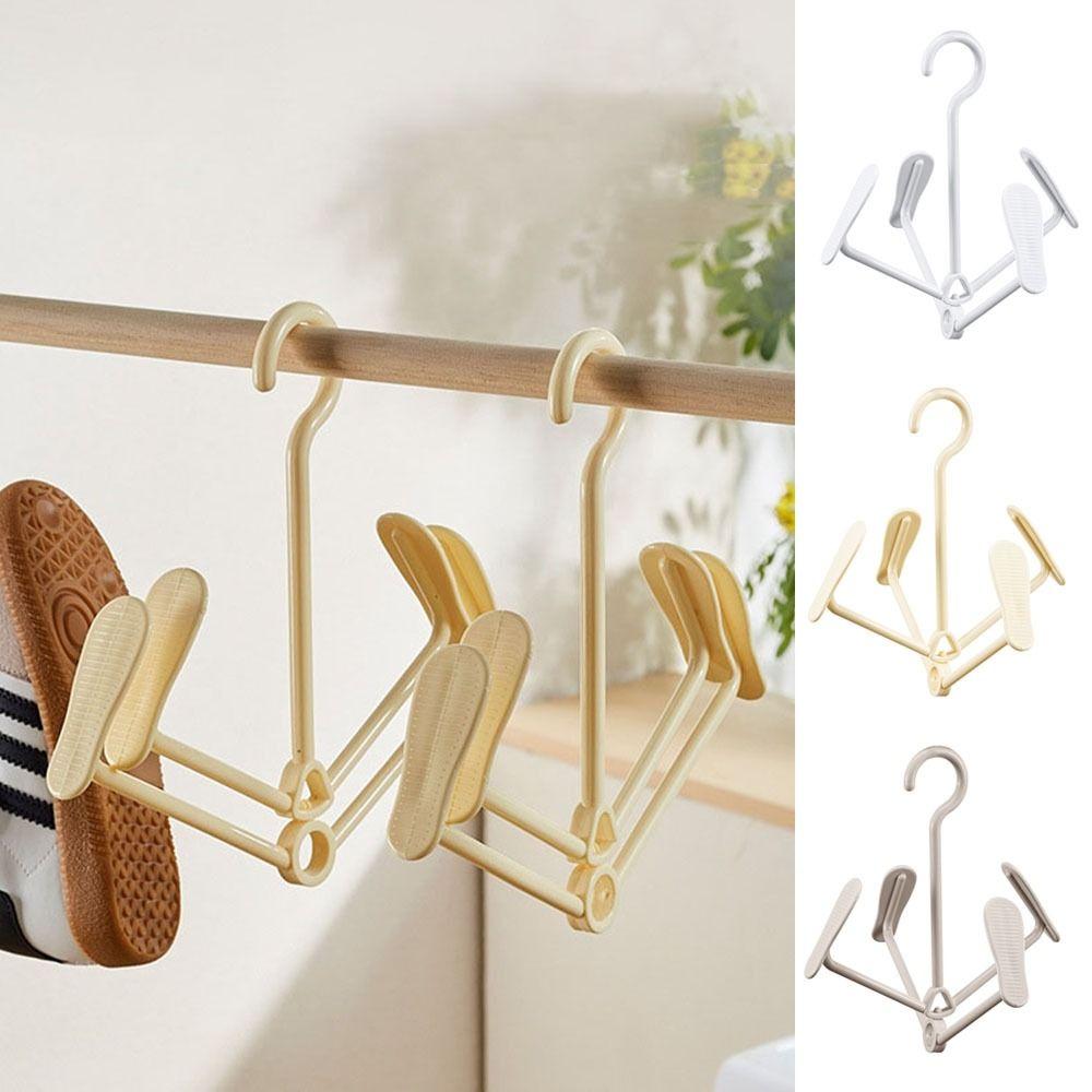 Stackable Shoe Drying Hanger Rotatable Shoe Storage Organizer Windproof Shoe Drying Rack  Necktie